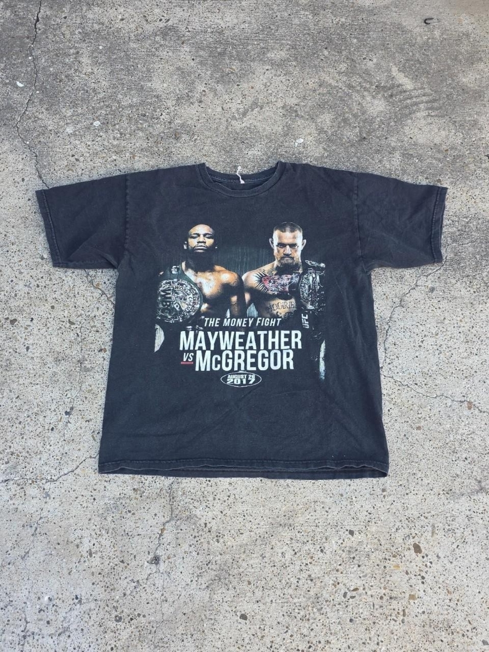Floyd Mayweather vs Connor McGregor Shirt Mens Small Black The Money Fight 2017